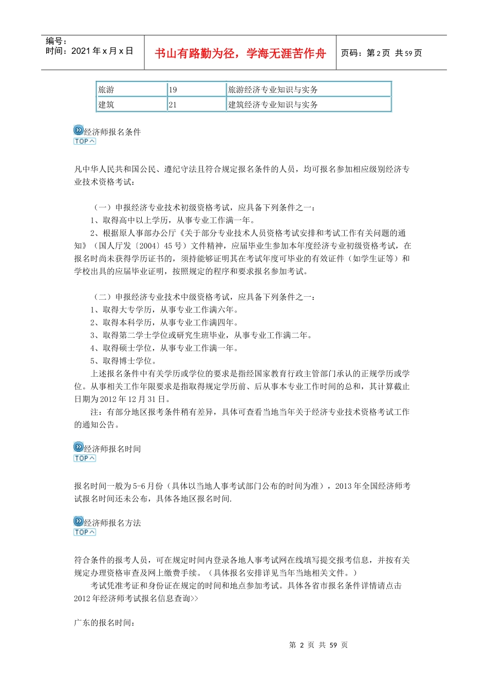X年中级经济师报考指南__经济学专业(个人整理)_第2页
