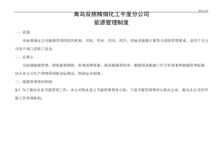 企业能源管理制度