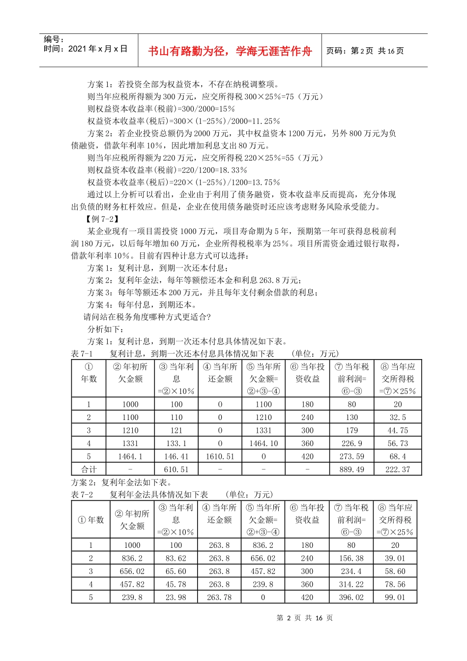 第七章课件第七章税务管理_第2页