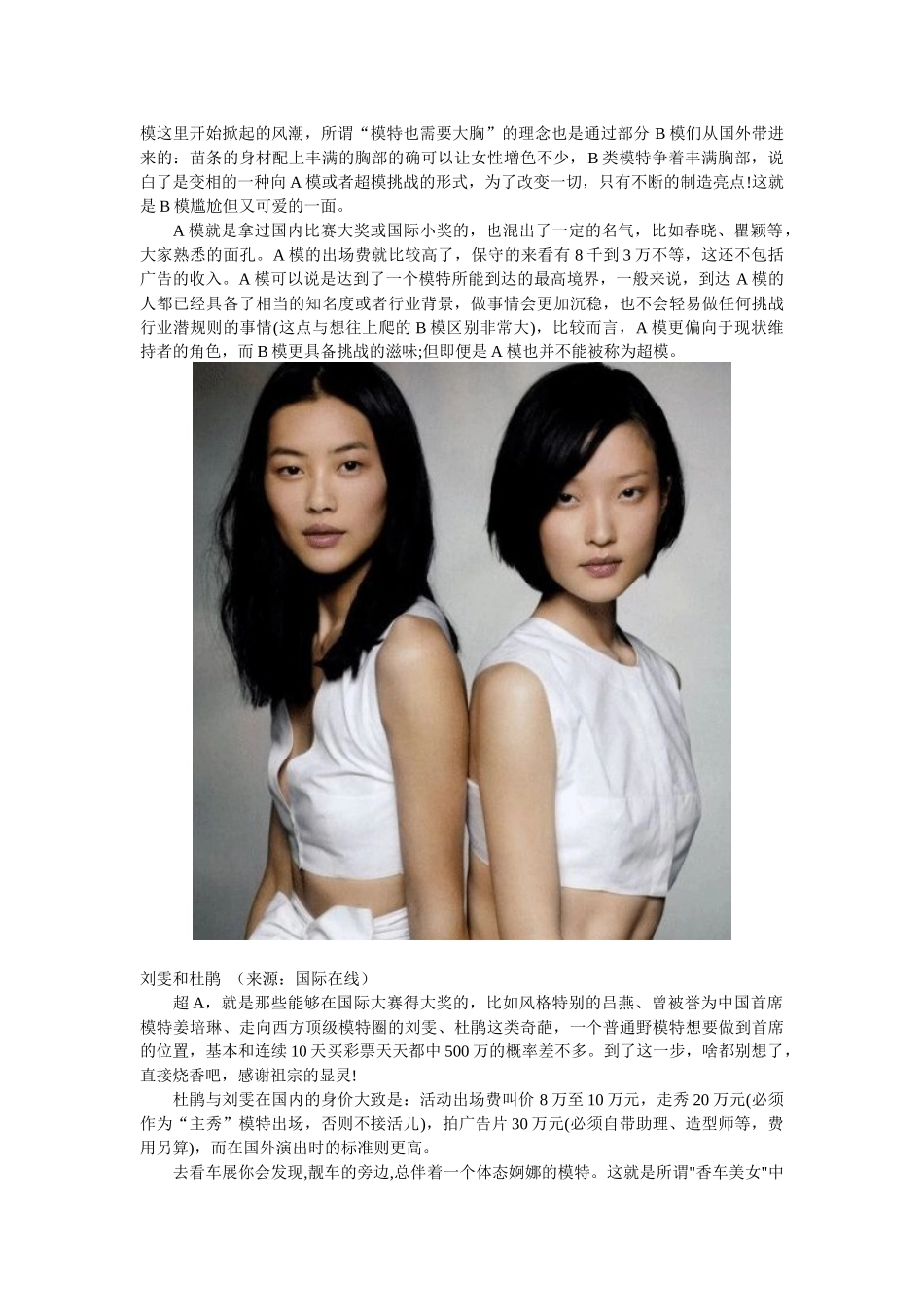 中国模特行业收入大揭秘_第3页