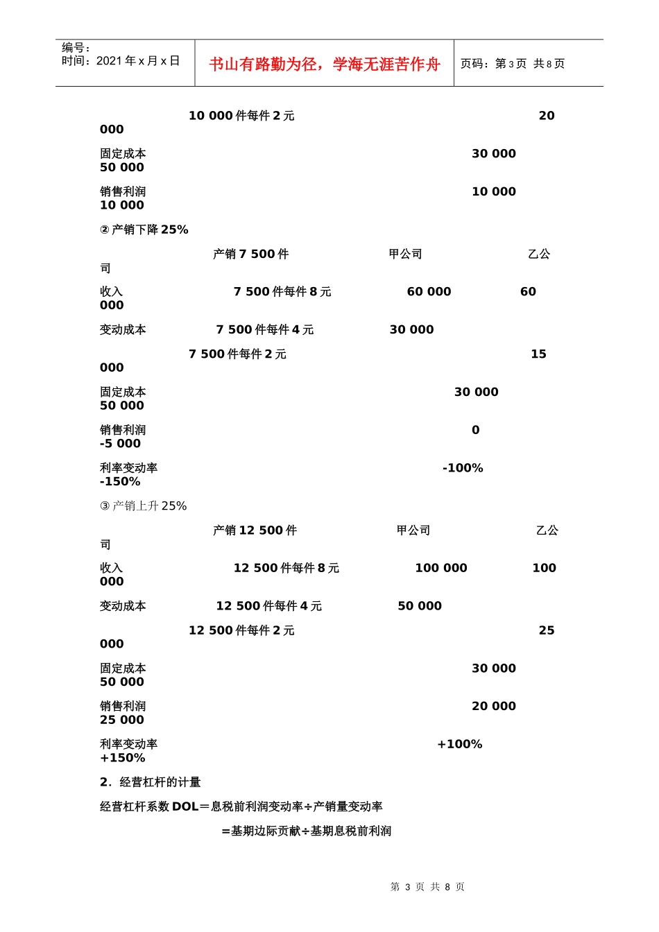 资金成本 杠杆原理 资金结构_第3页