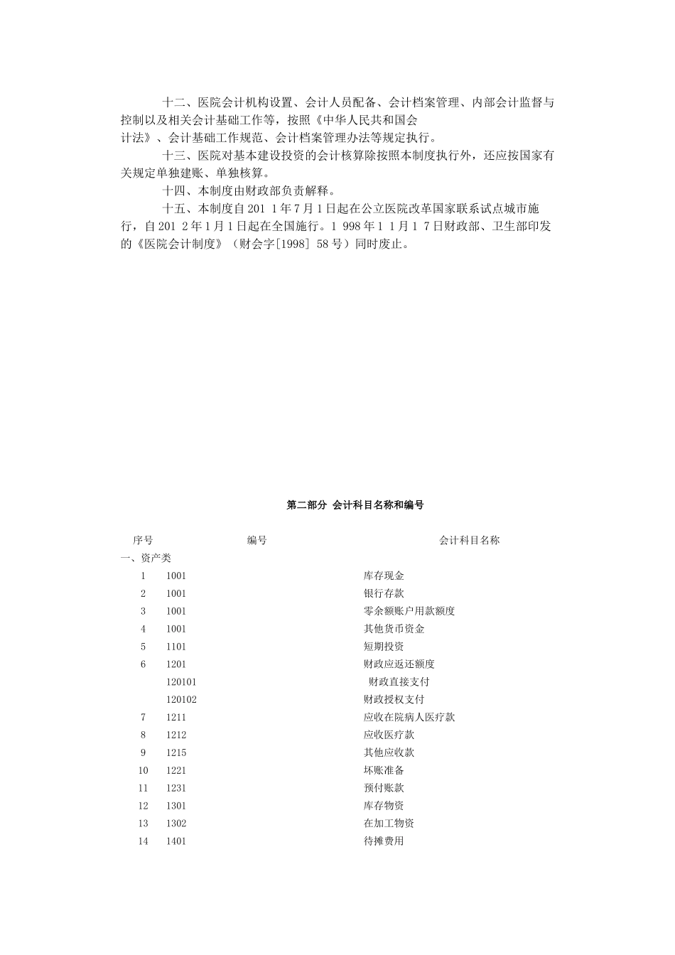 医院会计制度范本( 55页)_第3页