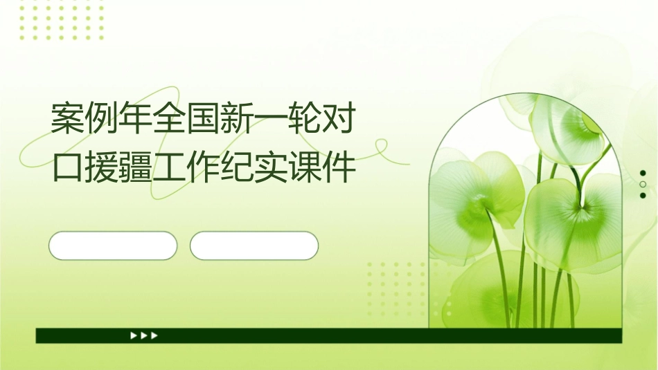 案例年全国新一轮对口援疆工作纪实课件_第1页