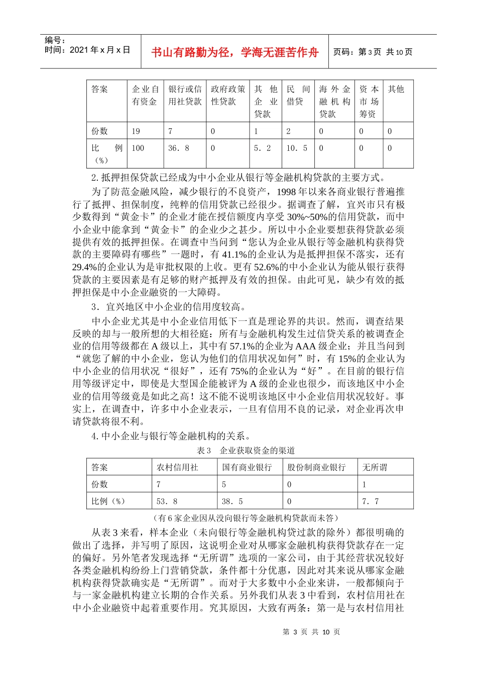 信息不对称下中小企业融资决策行为探讨_第3页