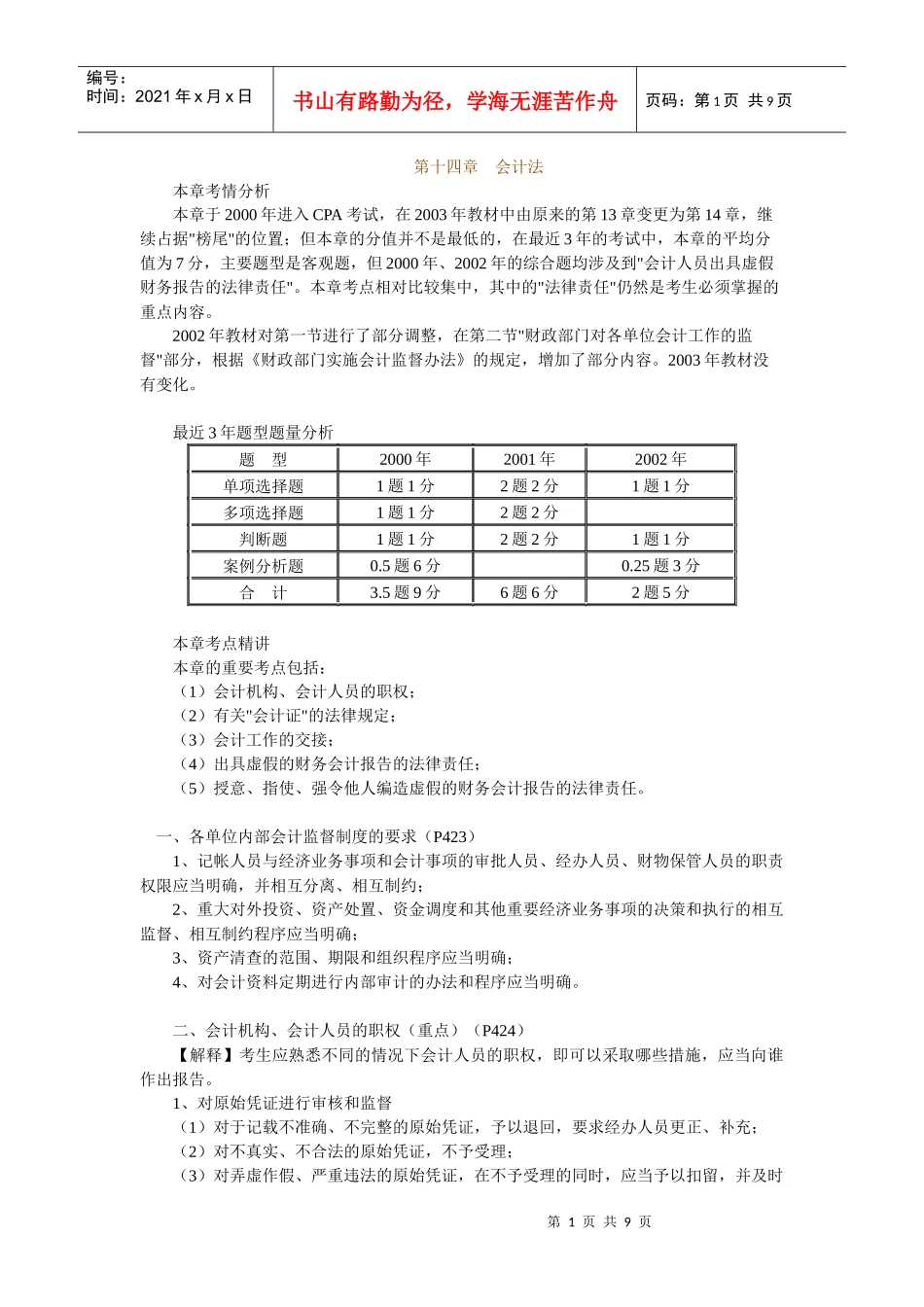第十四章　会计法_第1页