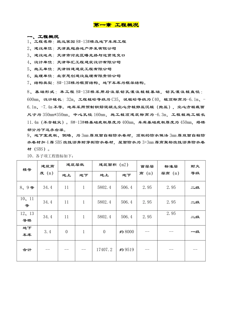 致远家园施工组织设计新改_第1页