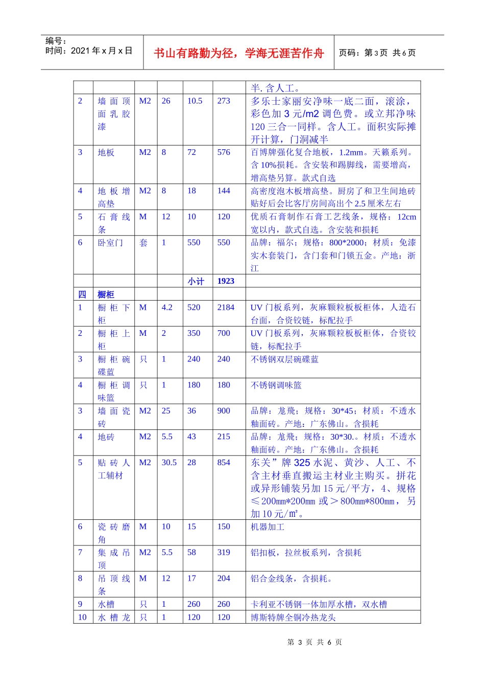 小户型装修预算_第3页