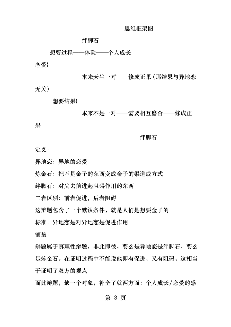 辩论异地恋是炼金石vs绊脚石正方_第3页