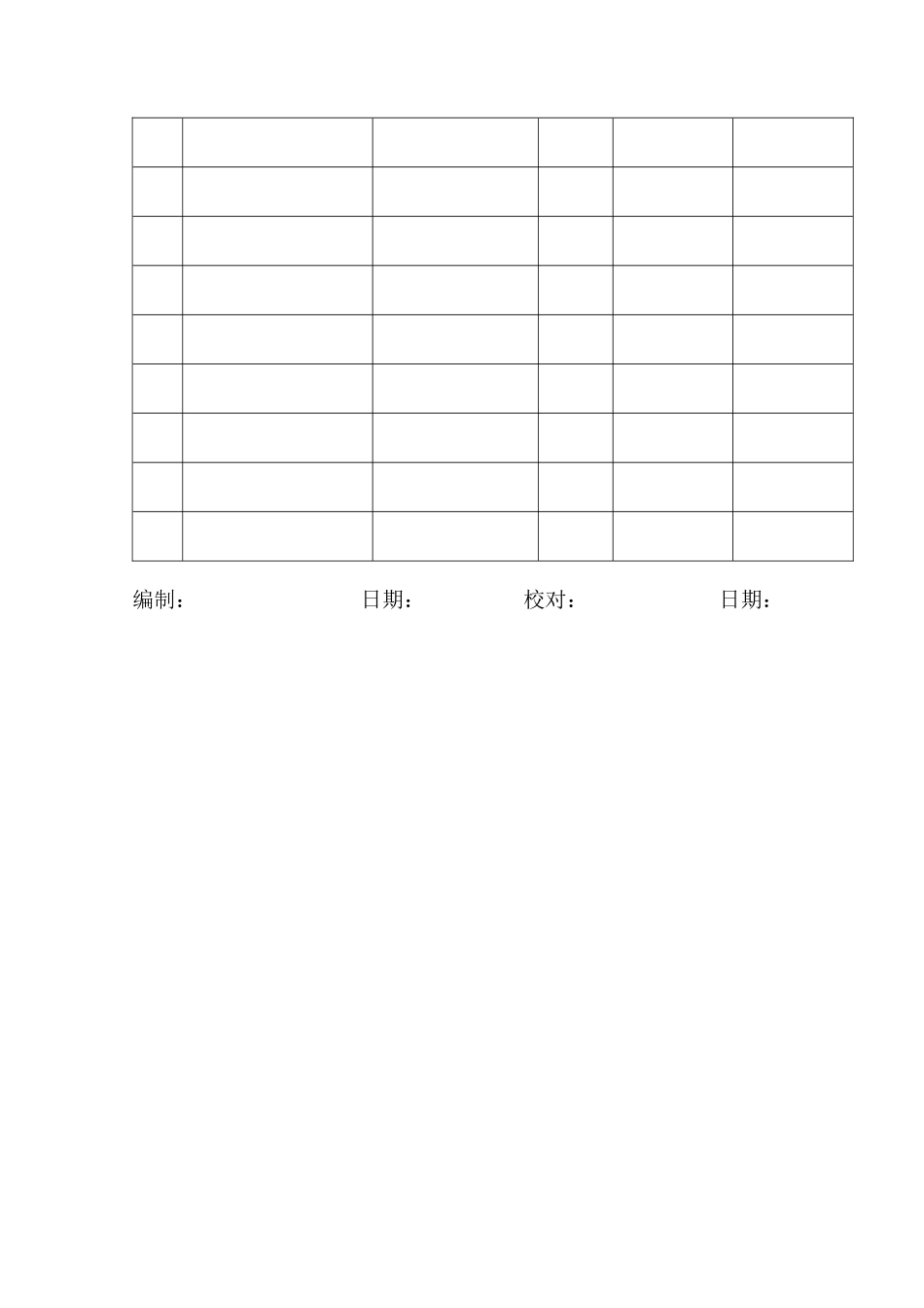 质量手册记录表式_第2页
