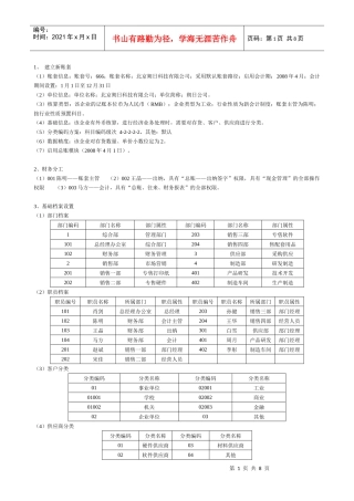 会计电算化实务练习2(含简明步骤)092101350224