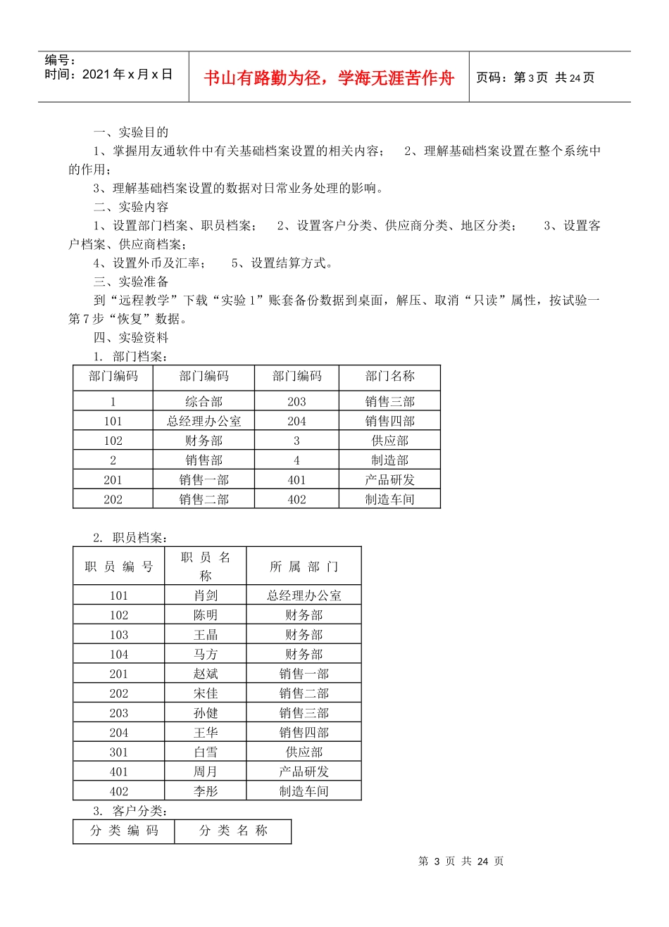 《会计信息系统》课本实验资料_第3页