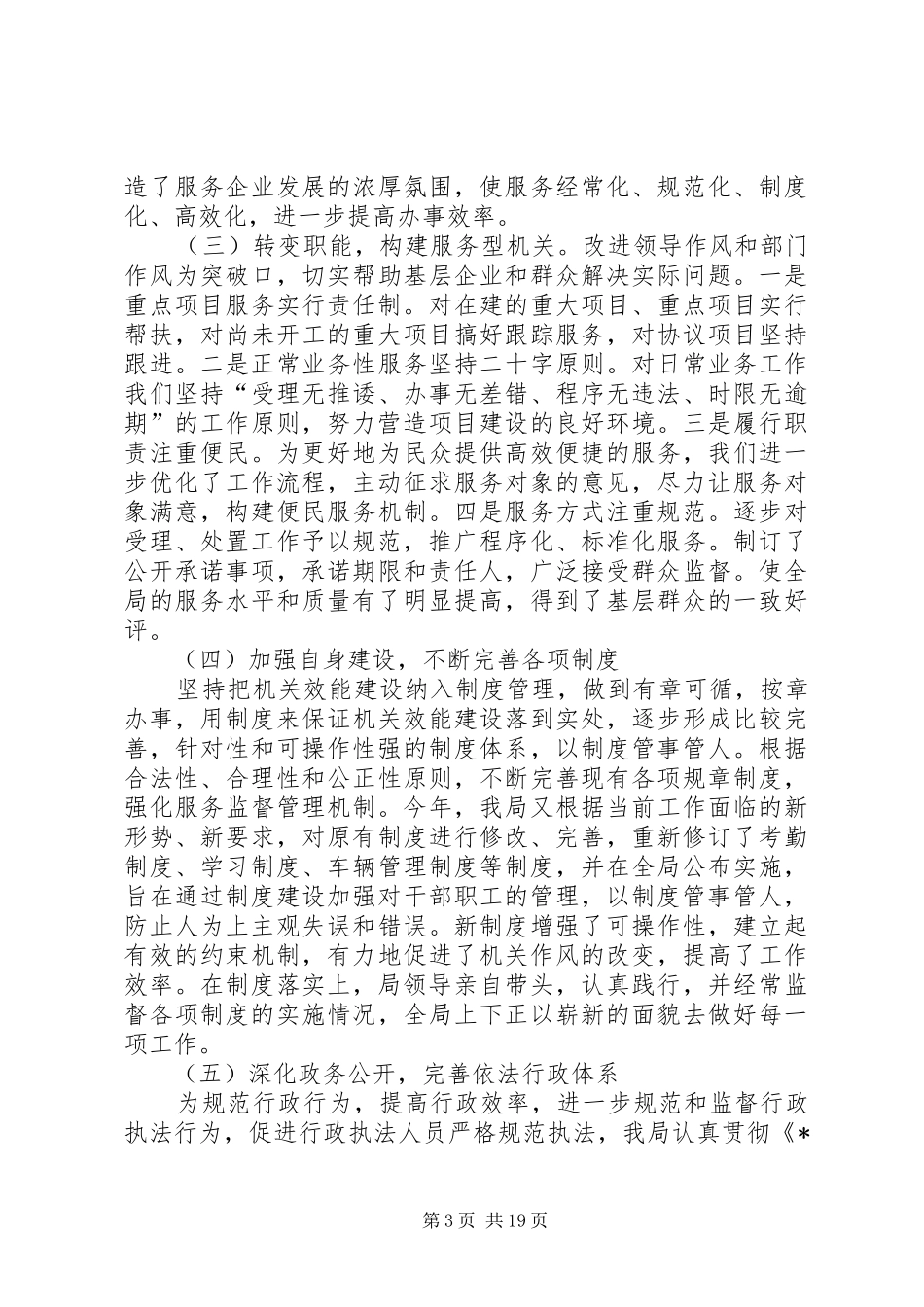 行政效能自查报告_第3页