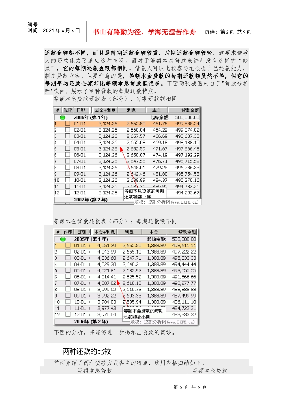 等额本息贷款与等额本金贷款比较_第2页