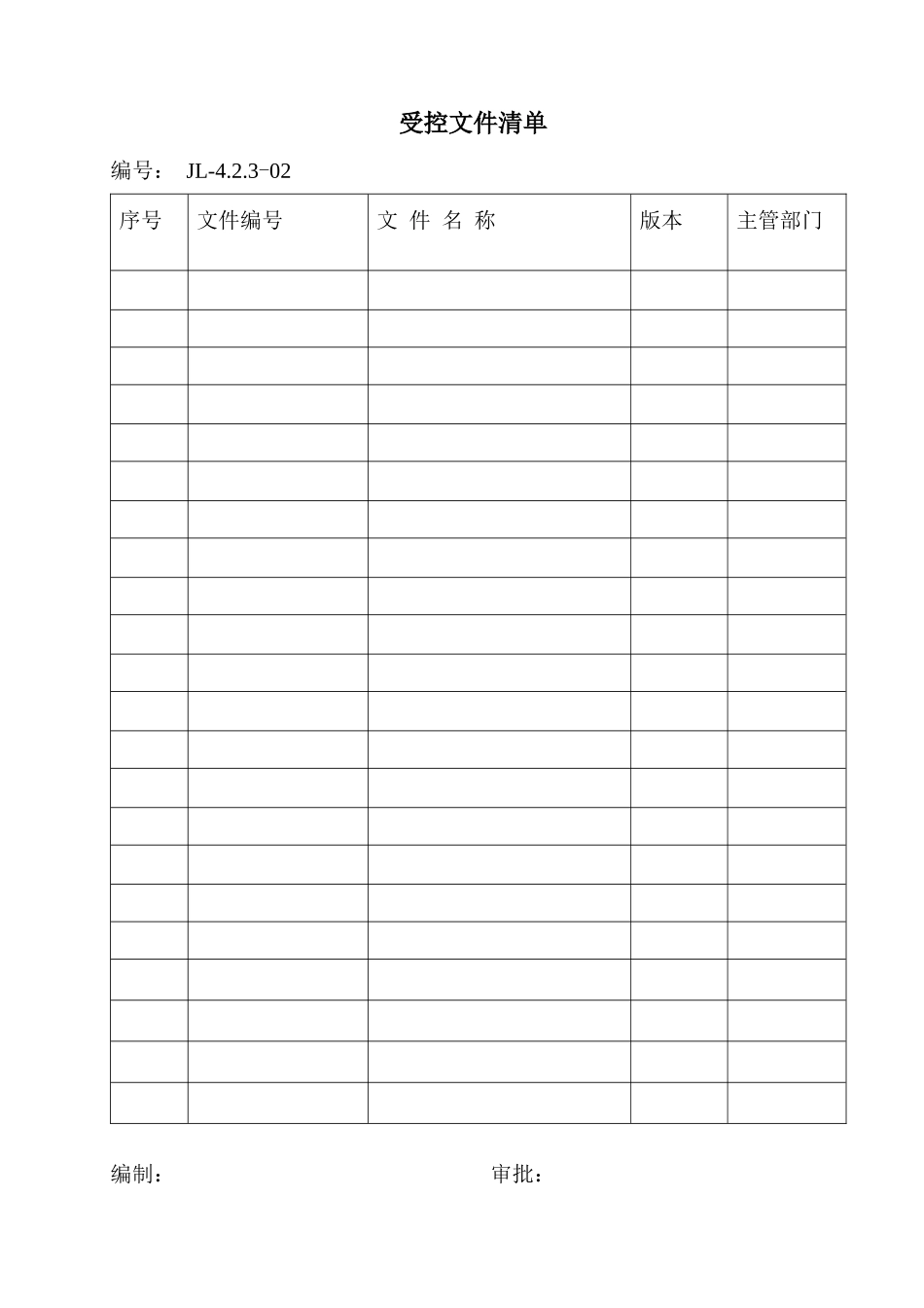 最新ISO质量管理体系全套实用表格（DOC51页）_第2页