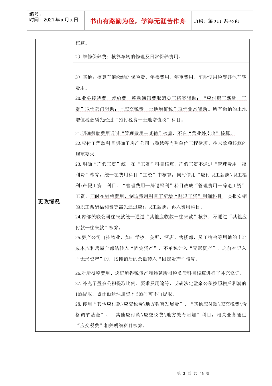 房产板块财务会计与核算管理知识分析规范_第3页