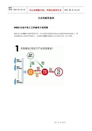 企业投融资基础(1)