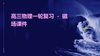 高三物理一轮复习 磁场课件