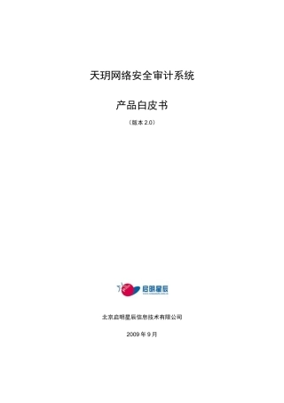 天玥网络安全审计系统_白皮书