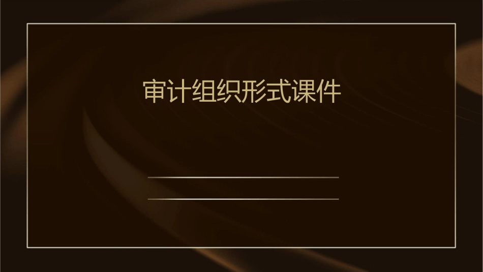 审计组织形式课件_第1页