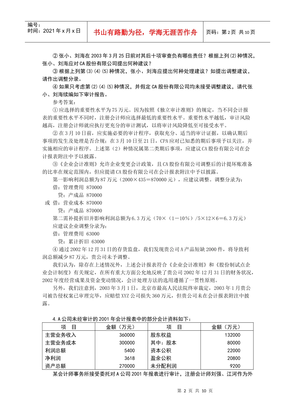 审计案例分析2_第2页