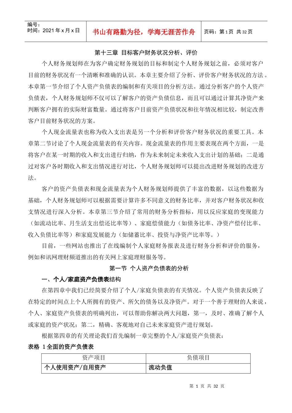 目标客户财务状况分析_第1页