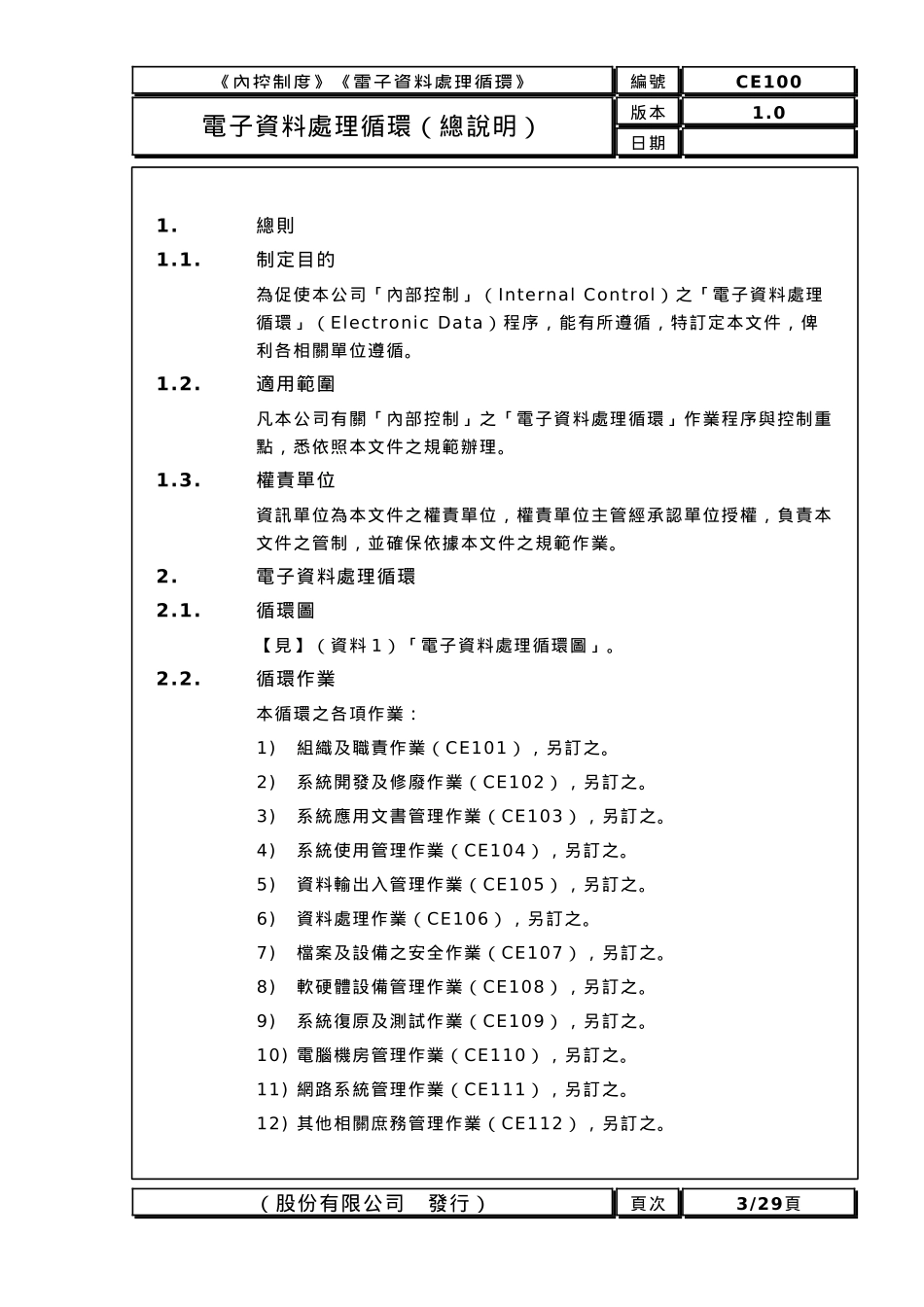 电子资料处理循环内部控制制度_第3页