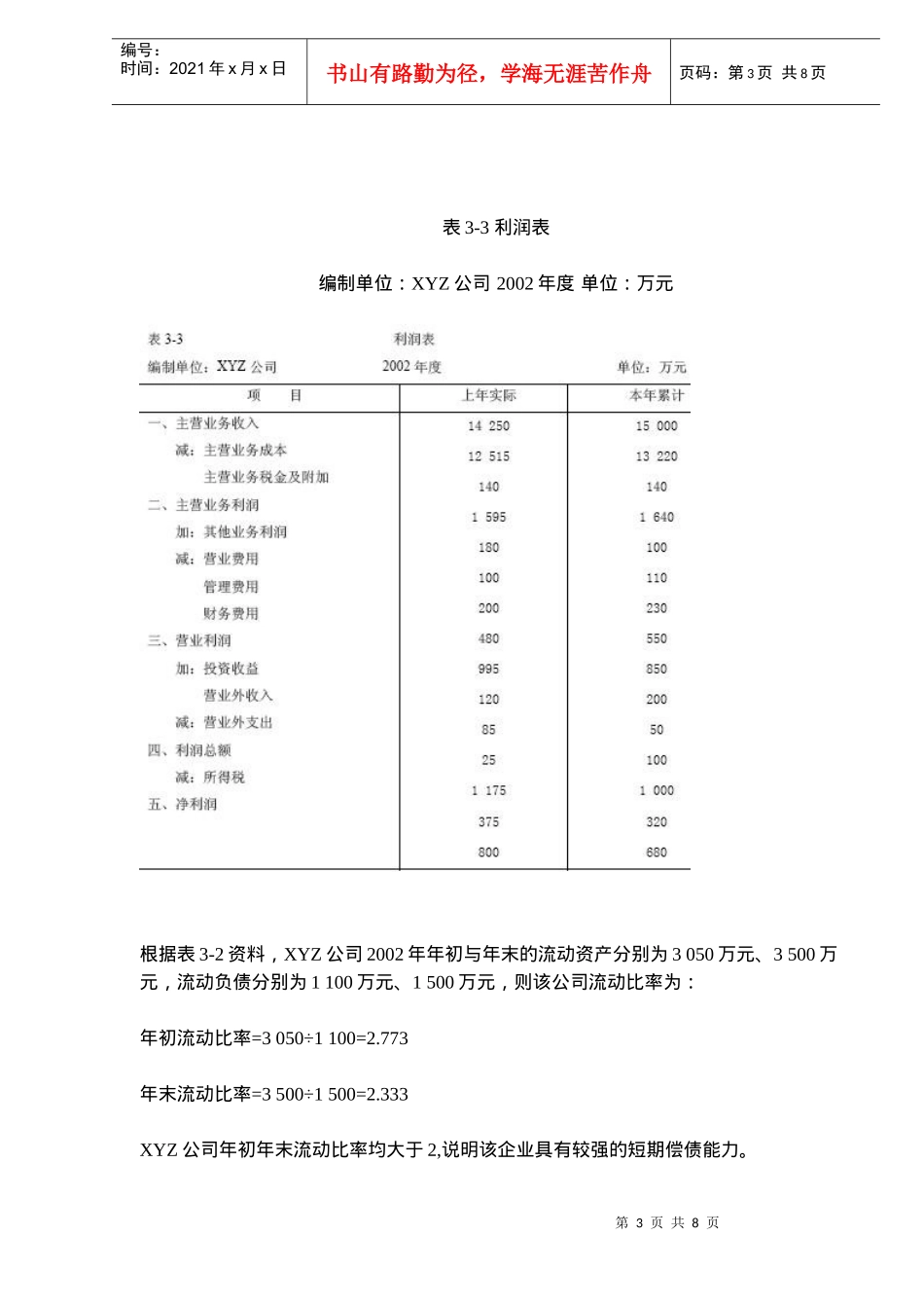 财务分析之·偿债能力分析(doc 10)_第3页