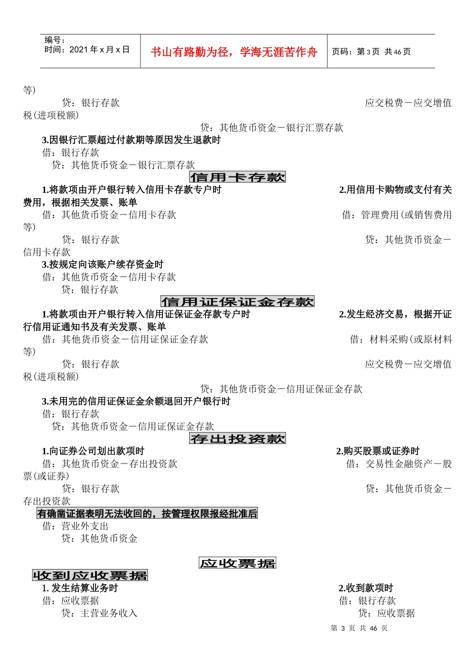 中级财务会计及账务管理知识分析处理_第3页