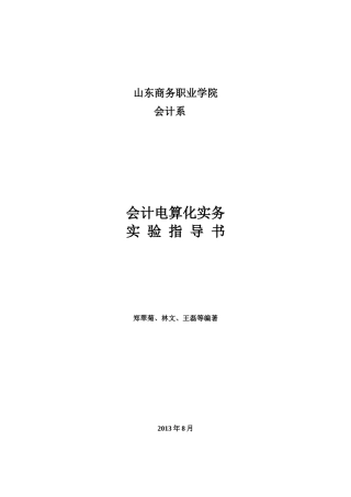 财务会计与电算化管理知识分析实务