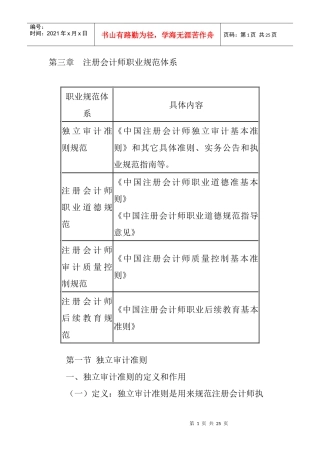 注册会计师职业规范体系