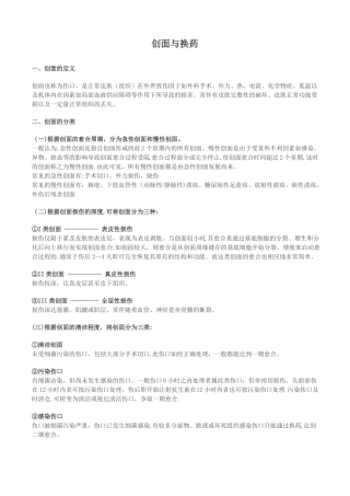 创面与换药总结