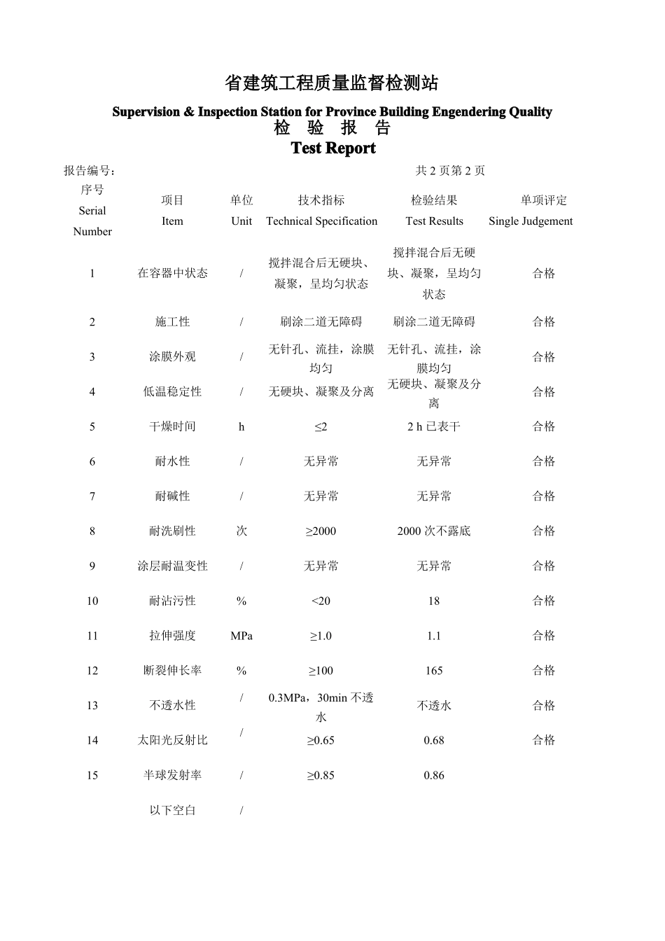 反射隔热涂料检验报告_第3页