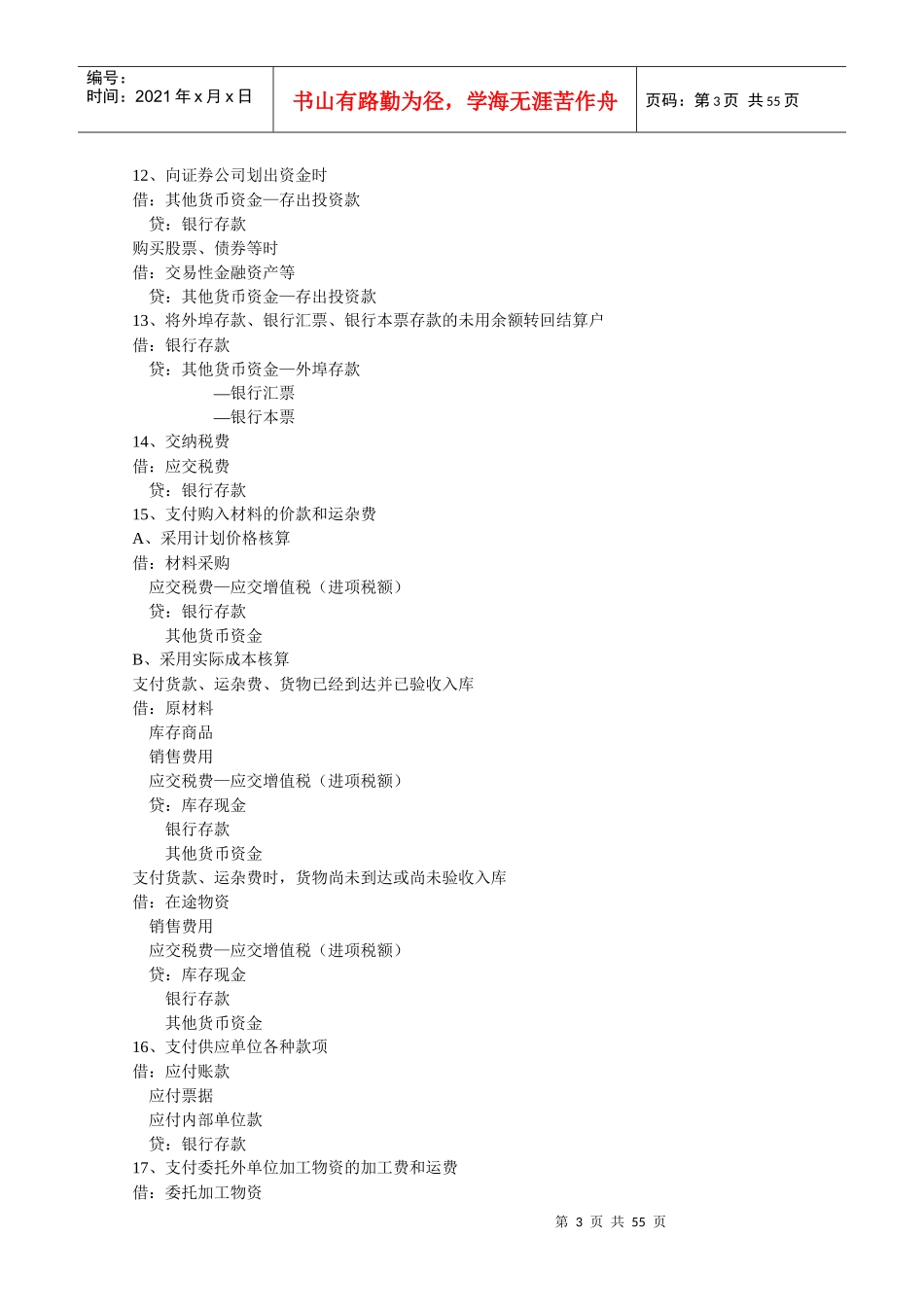 XXXX最新的会计分录大全2_第3页