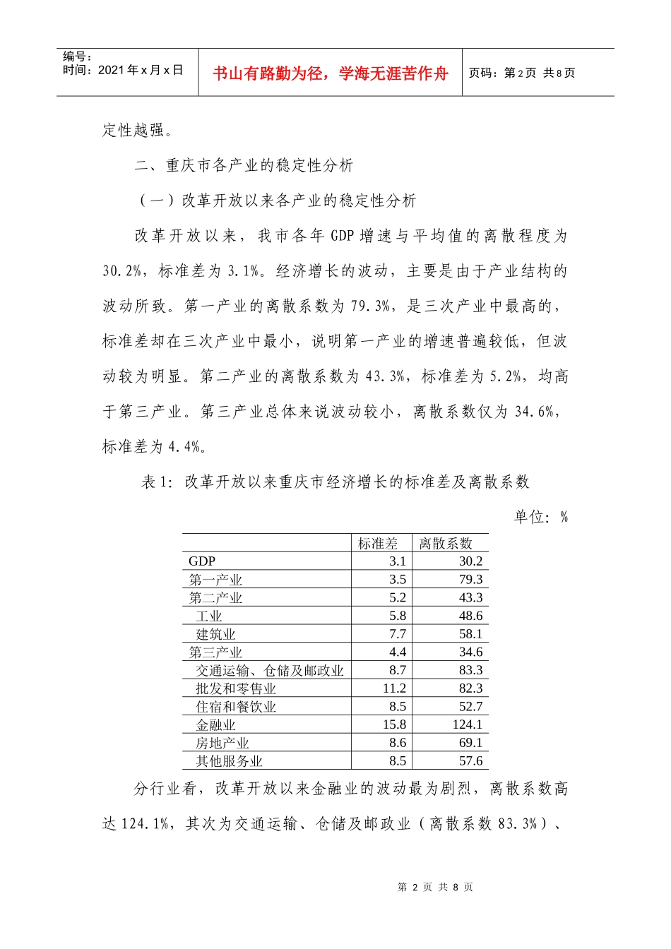 重庆市经济增长的稳定性思考_第2页