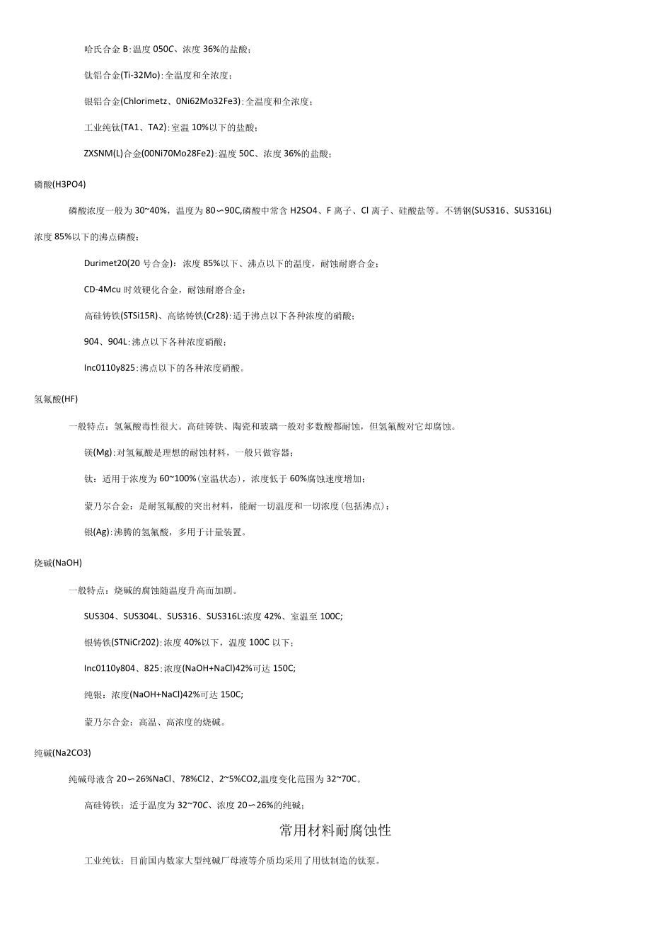 常用材料耐腐蚀性_第3页