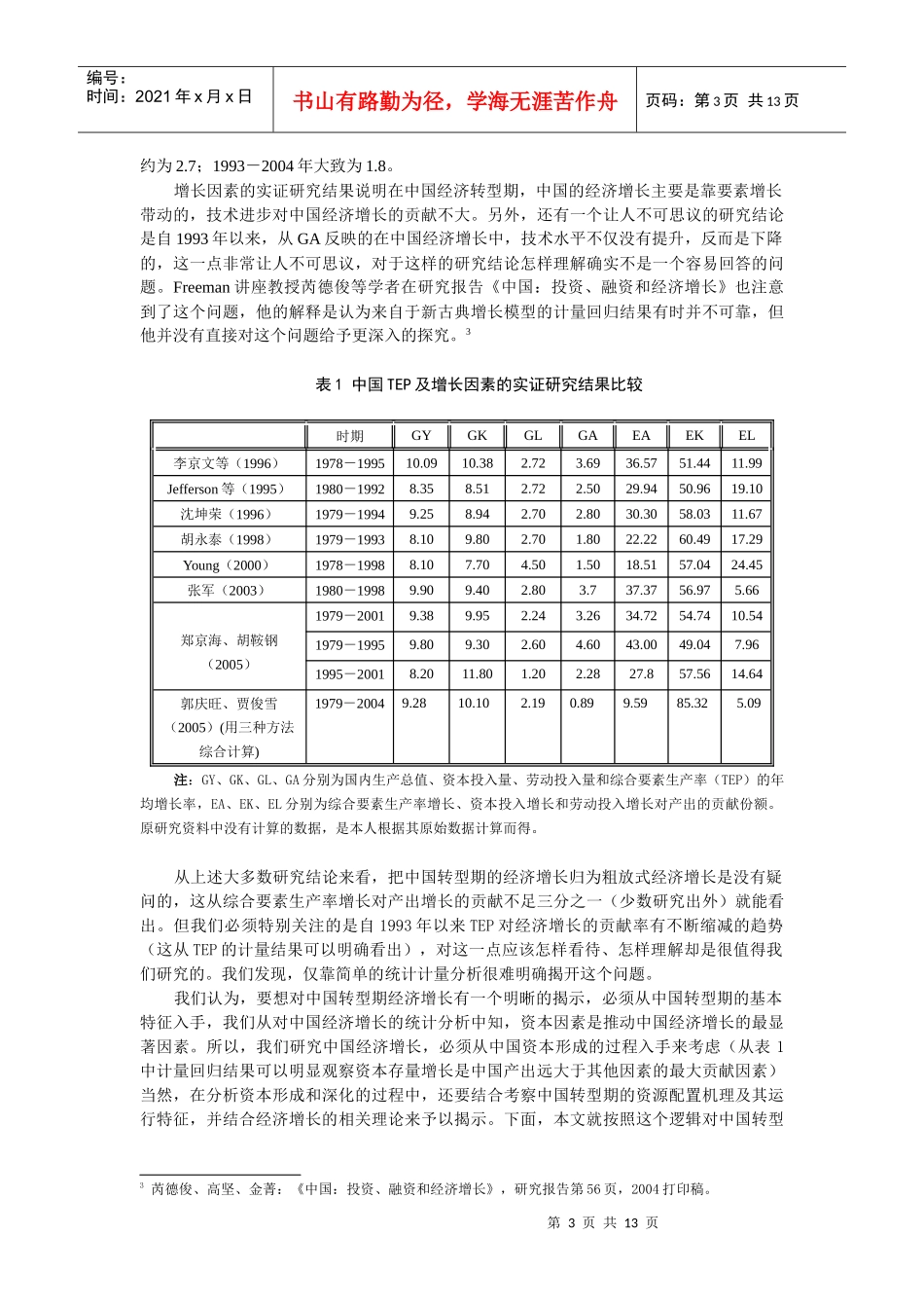 资本形成、地方政府竞争与经济增长_第3页
