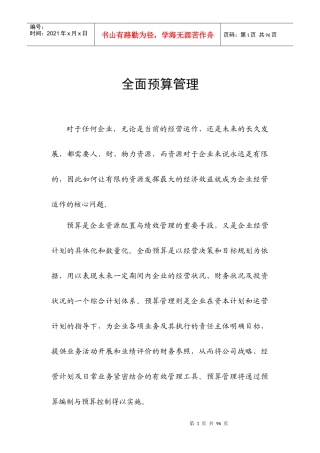 全面预算37021917