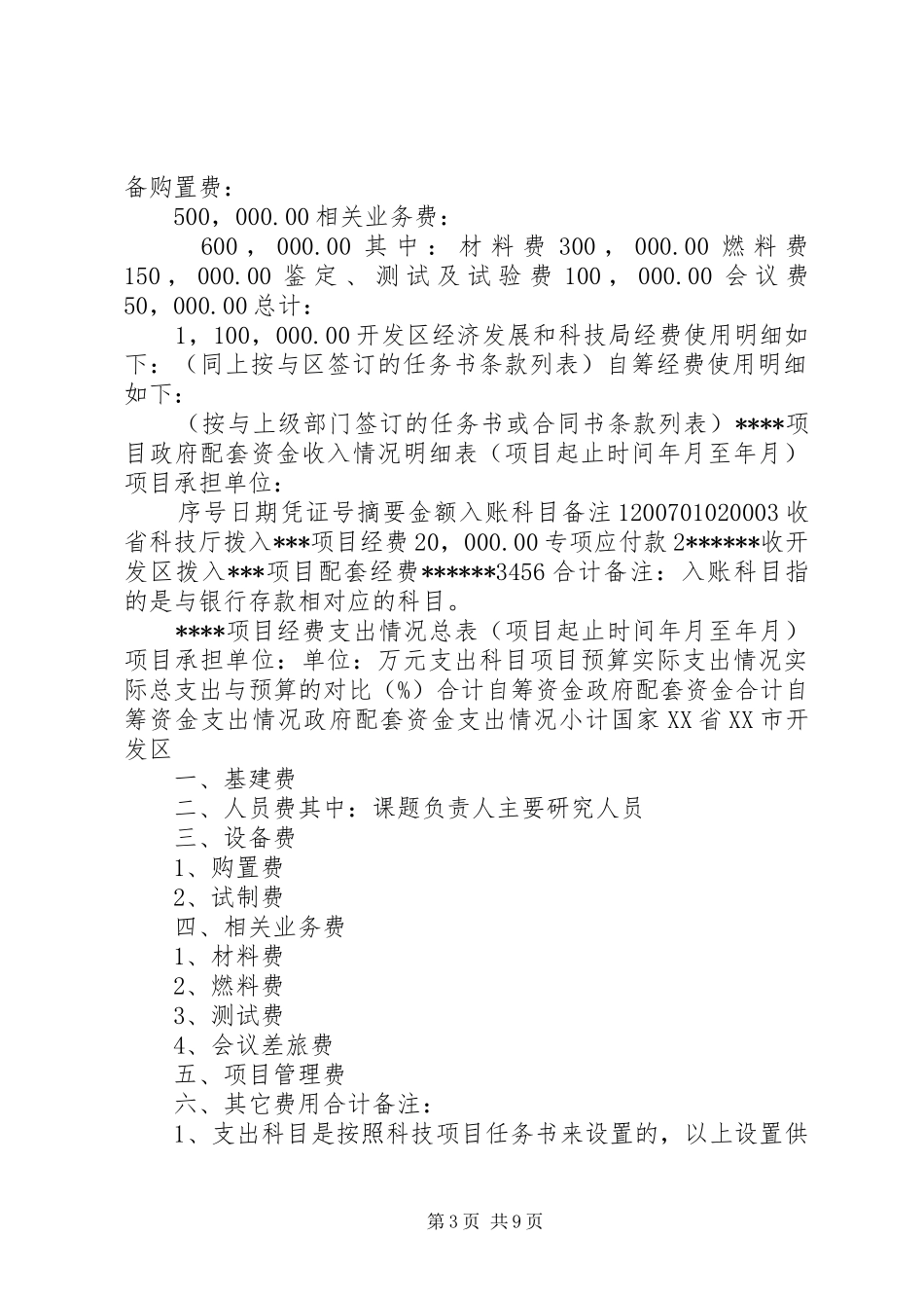 经费使用情况报告(9定)_第3页