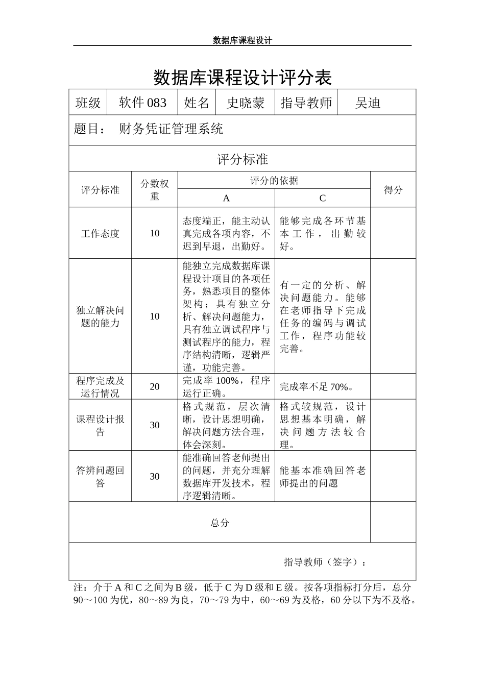 财务凭证管理系统 综合实践例子_第2页