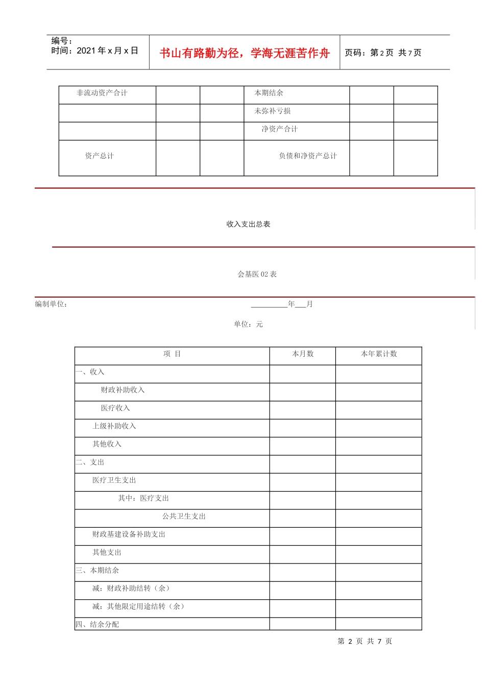 资产负债表与净资产变动表_第2页