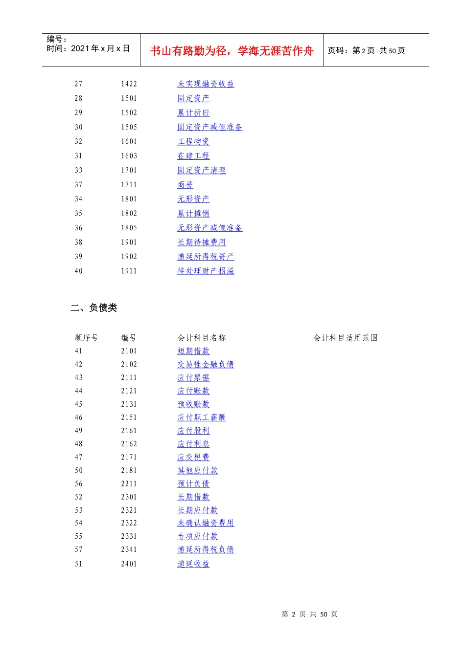 会计科目核算及首次执行新旧科目衔接_第2页