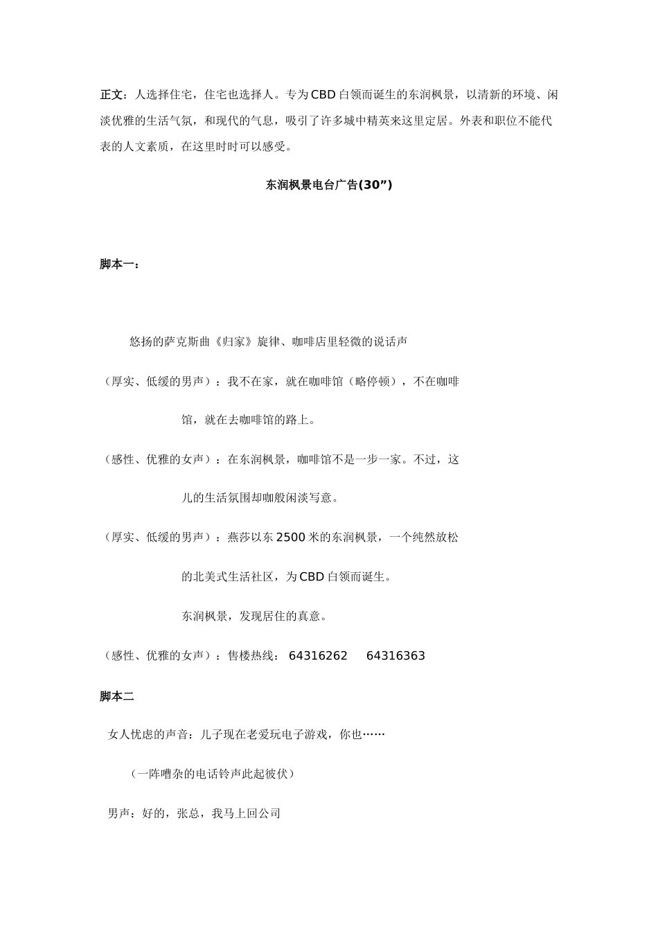 一个完整的房地产全套文案策划(经典)_第3页