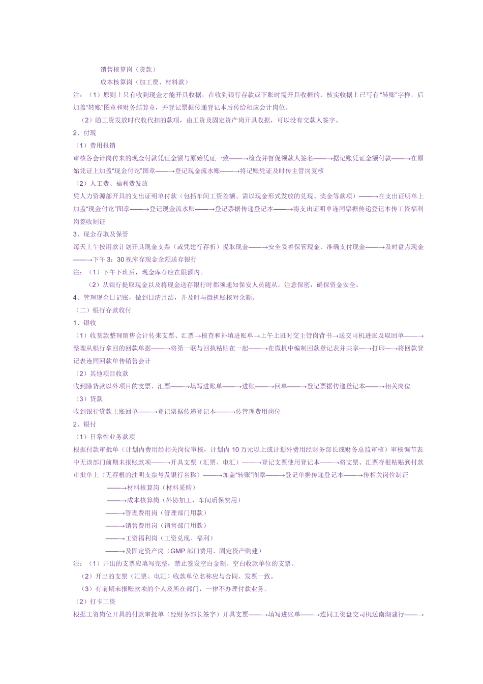 一套近乎完美的公司财务流程(包括岗位设置_第2页