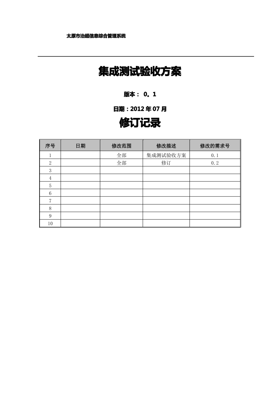 系统集成测试验收方案_第1页