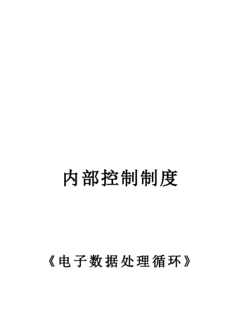 某公司内部控制制度(doc 31页)