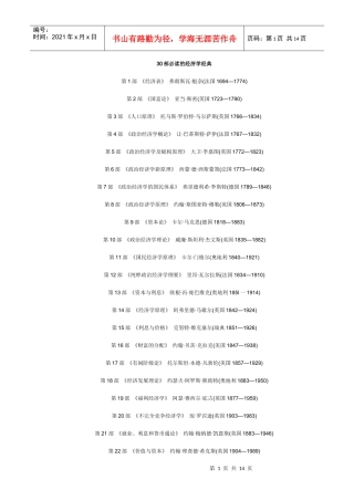 管理 投资 名著简介 外国名著推荐全集介绍