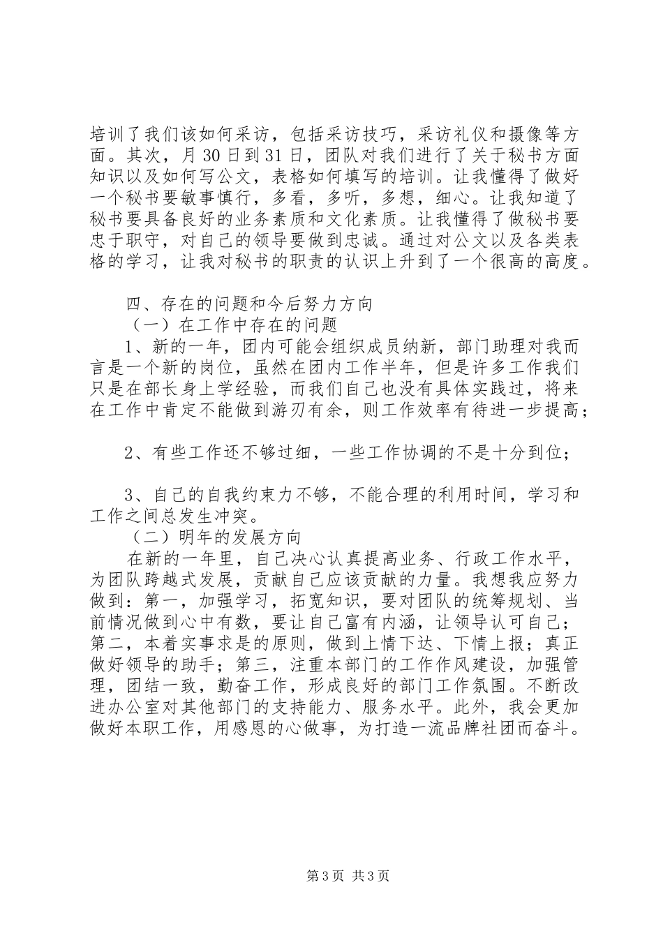 记者团个人工作小结汇报材料_第3页