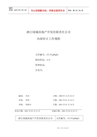 06.01内部审计工作规程
