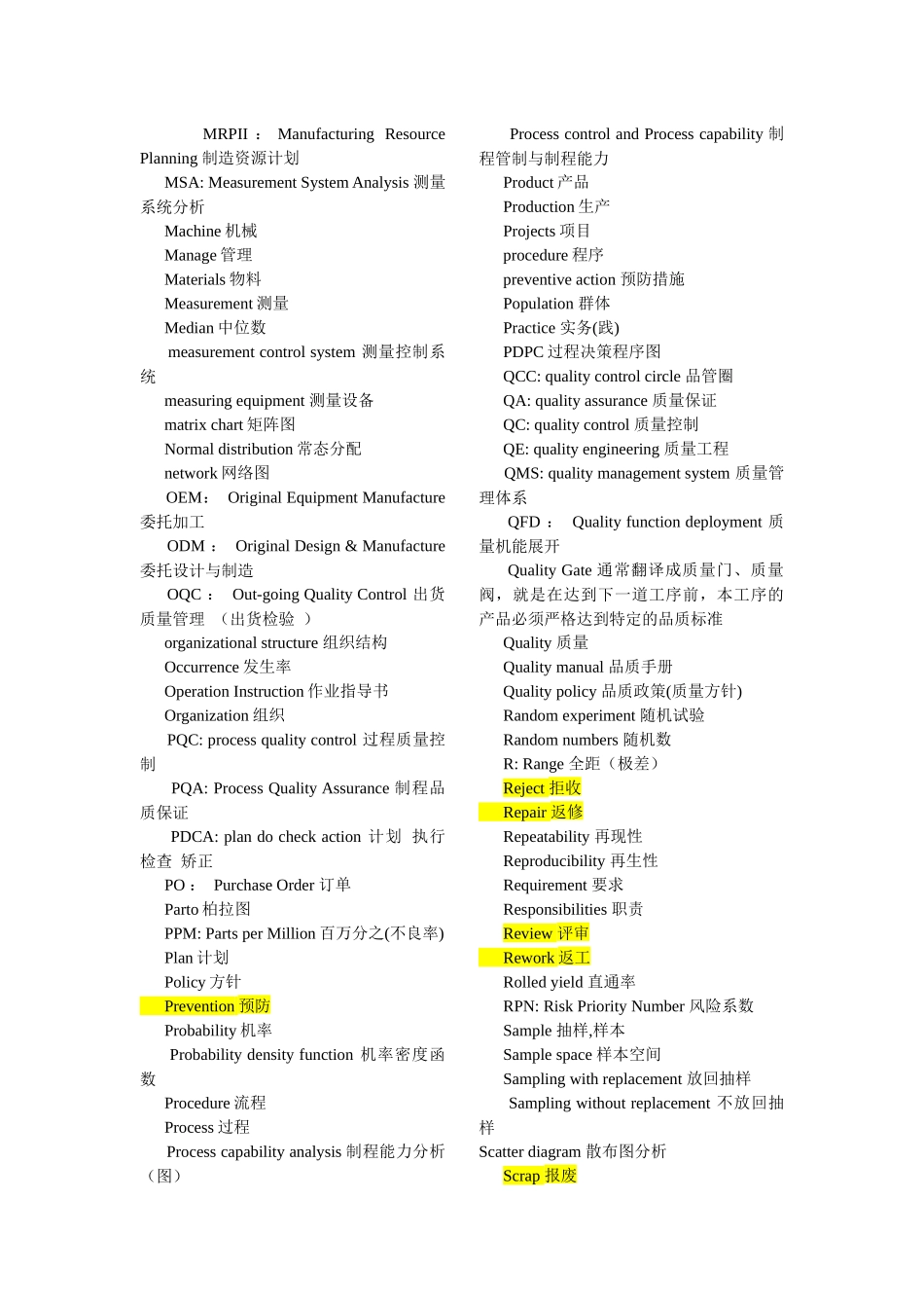 质量质检英语词汇_第3页