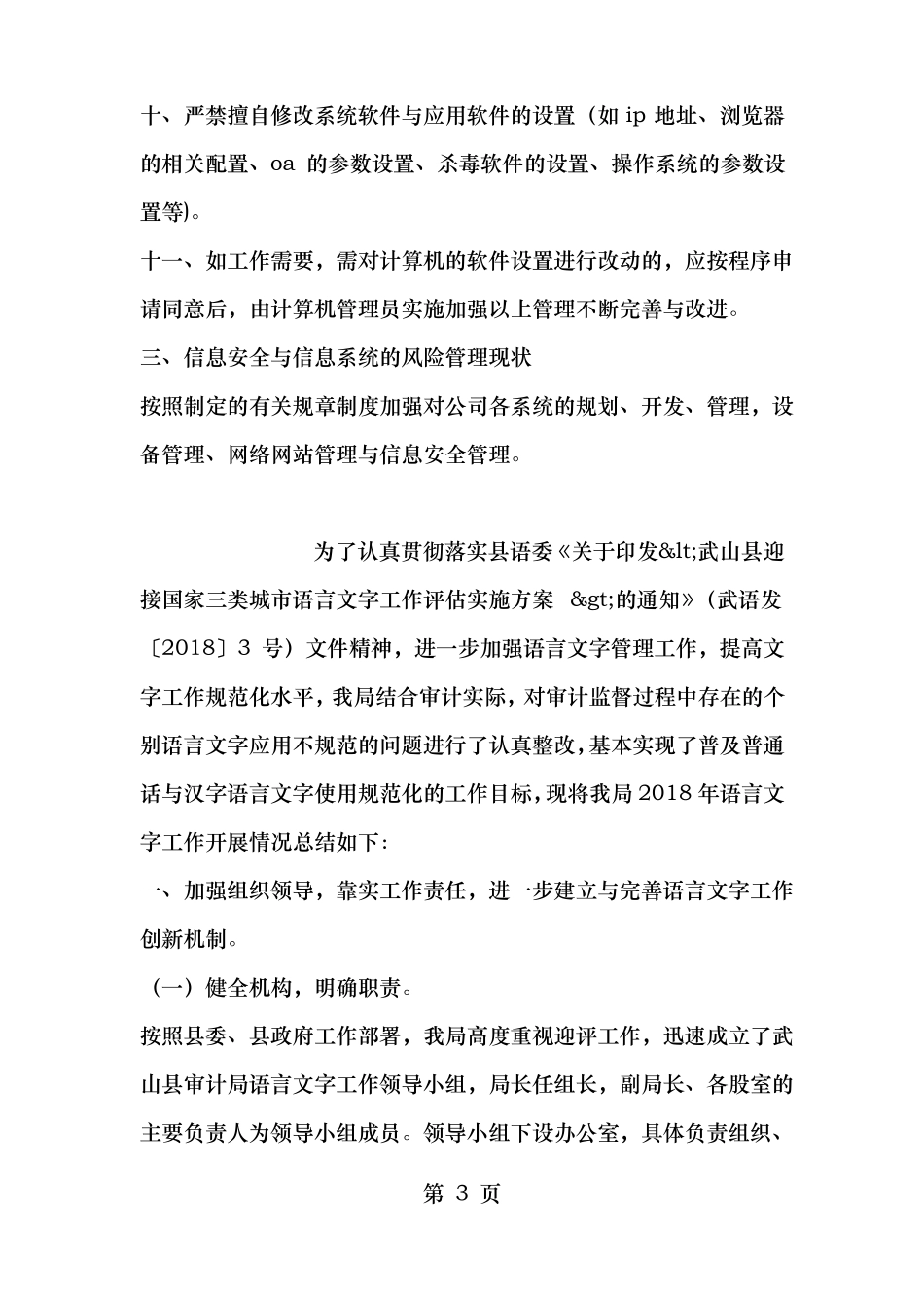 IT全面风险管理工作报告_第3页